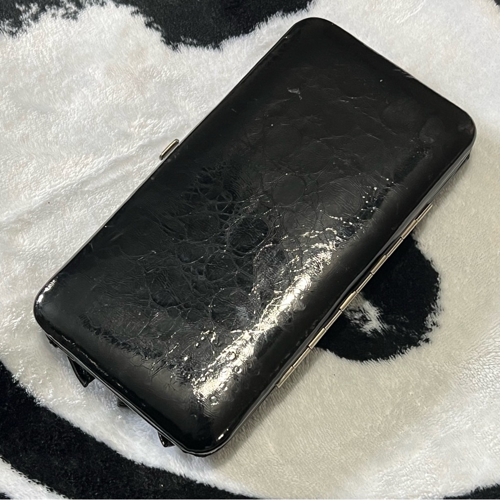 2/$20 - Black Victorian Goth Ruffle Wallet - Picture 2 of 8